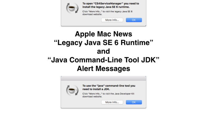 legacy java se6 runtime for mac osx 10.12.3 sierra